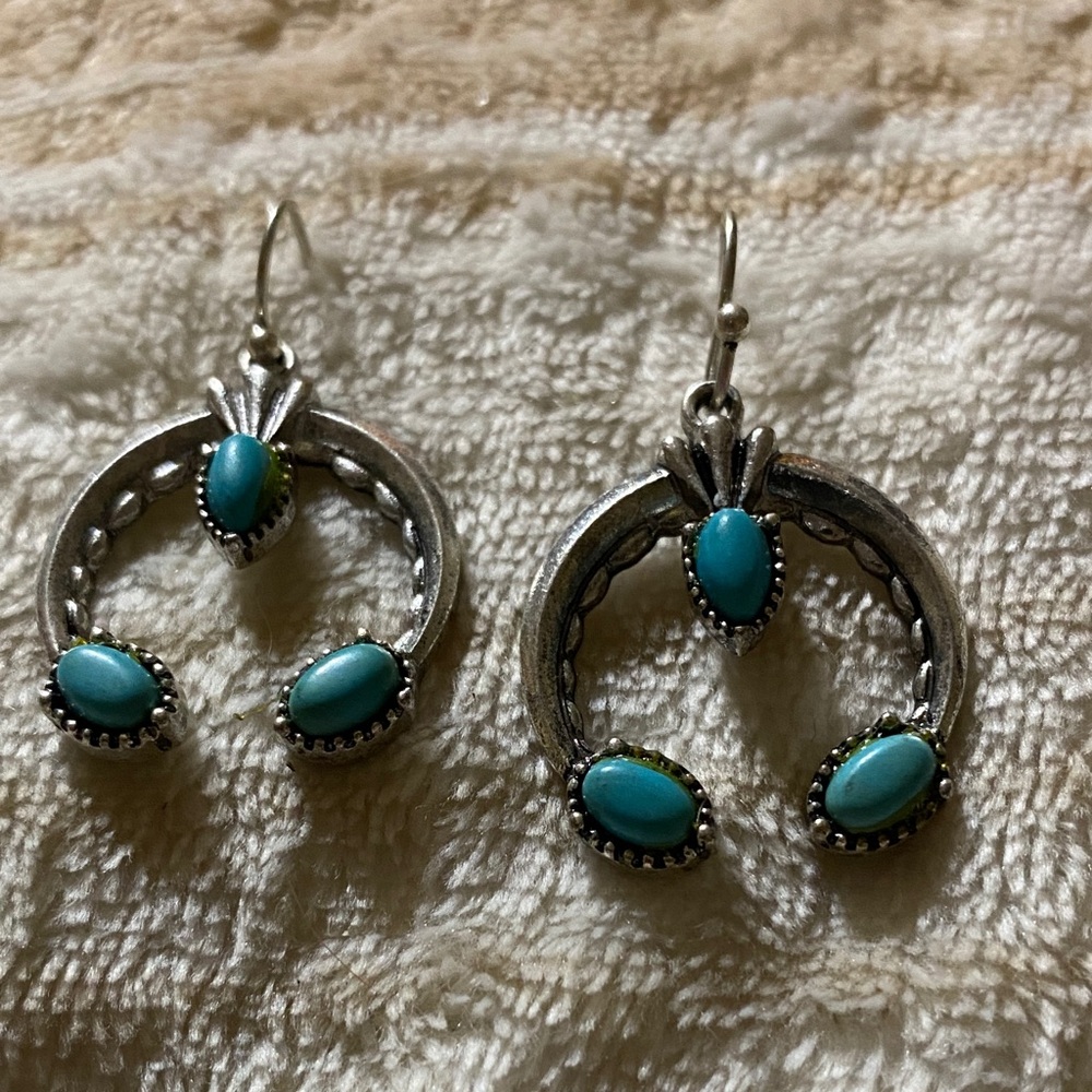 Silver and Turquoise Earrings